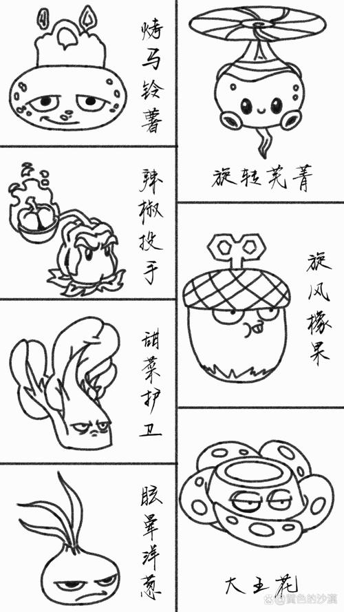 植物大战僵尸向日葵简笔画_植物大战僵尸里的向日葵简笔画-第6张图片-屿企游戏网