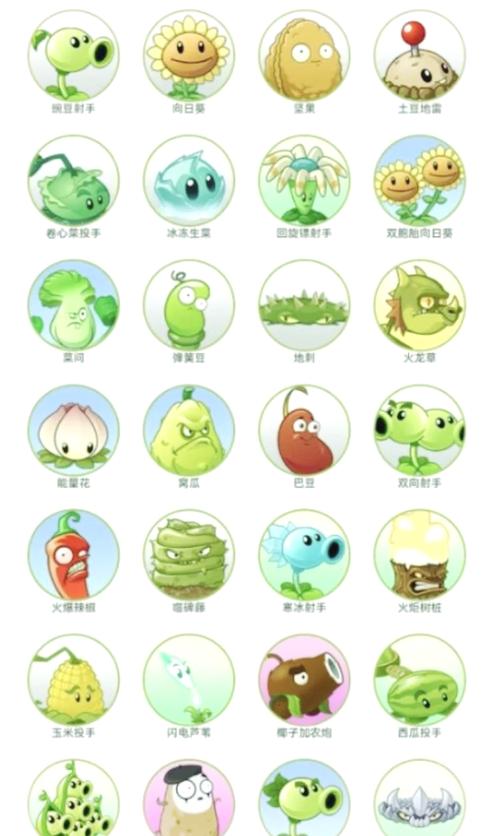 植物大战僵尸植物大全_植物大战僵尸植物大全名字和图片