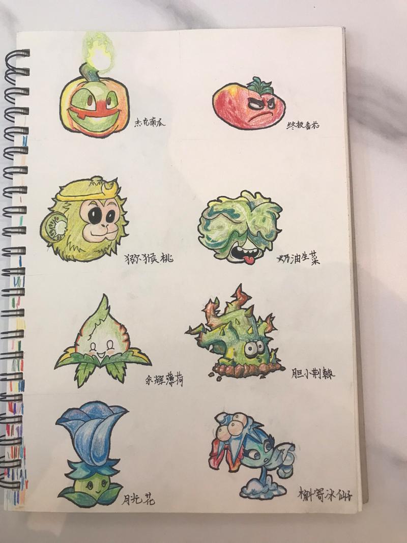 植物大战僵尸中的植物画，植物大战僵尸所有植物画