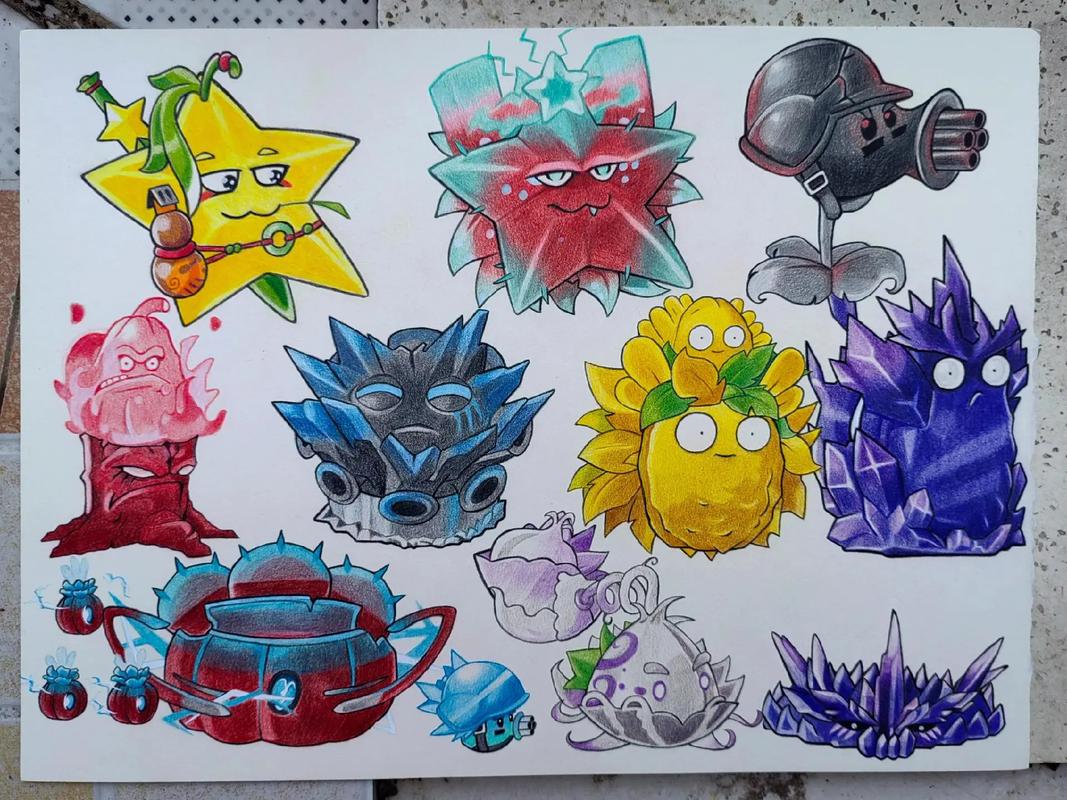 植物大战僵尸中的植物画，植物大战僵尸所有植物画-第3张图片-屿企游戏网