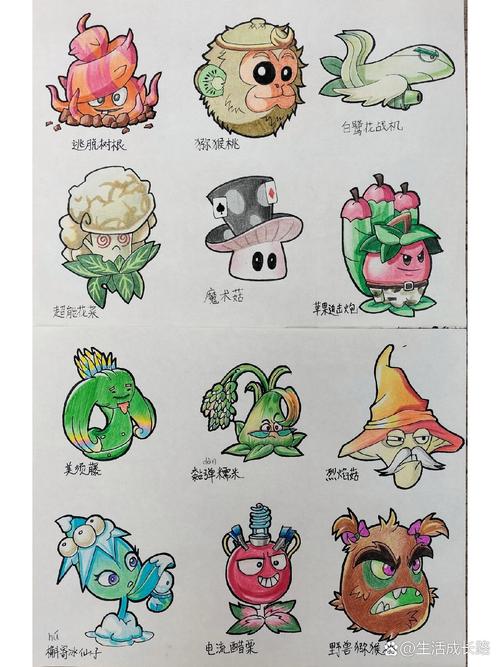 植物大战僵尸中的植物画，植物大战僵尸所有植物画-第6张图片-屿企游戏网