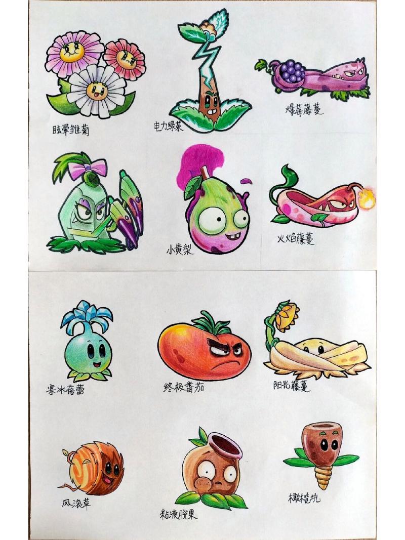 画植物大战僵尸中的植物_画植物大战僵尸的植物简笔画-第6张图片-屿企游戏网 画植物大战僵尸中的植物_画植物大战僵尸的植物简笔画-第6张图片-屿企游戏网