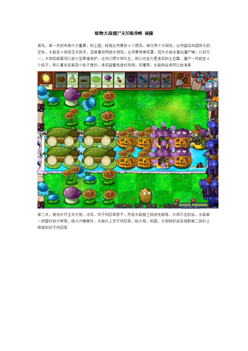 植物大战僵尸1无尽版攻略,植物大战僵尸无尽版攻略图片 阵型-第2张图片-屿企游戏网 植物大战僵尸1无尽版攻略,植物大战僵尸无尽版攻略图片 阵型-第2张图片-屿企游戏网