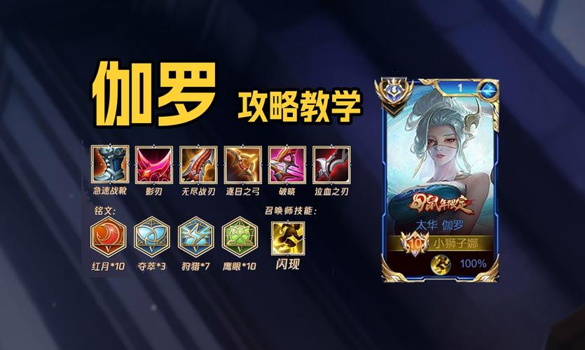 王者荣耀伽罗加点攻略视频-伽罗 加点-第4张图片-屿企游戏网