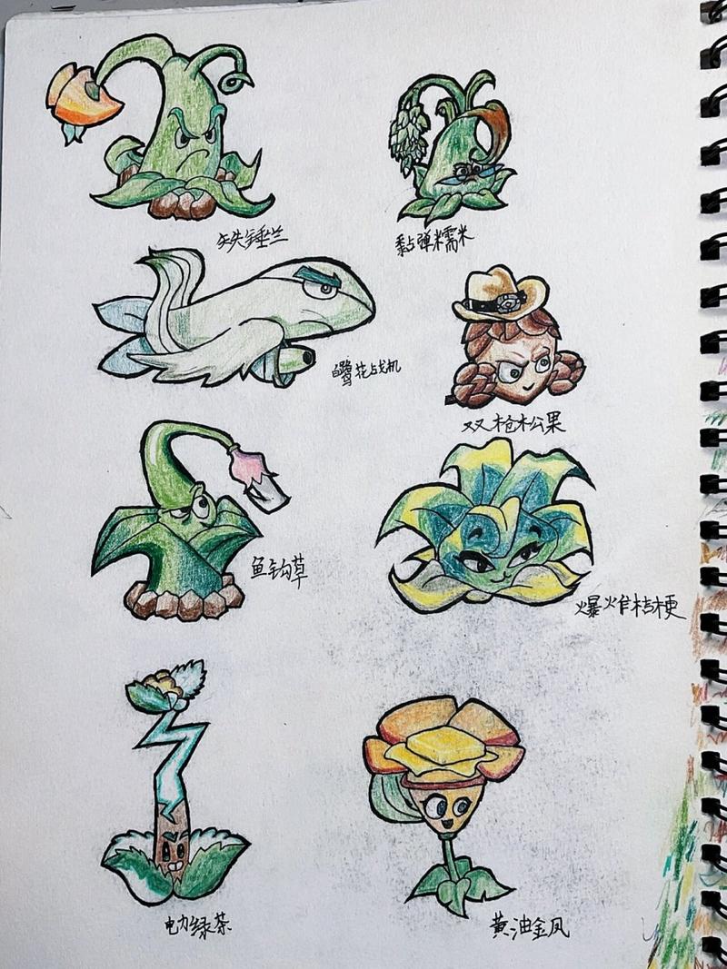 画植物大战僵尸2的植物_植物大战僵尸二植物的画法